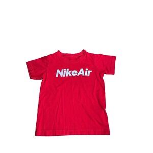 Nike Air Boys Red T Shirt Size 6 5-6 Years  Cute